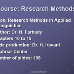 پاورپوینت اصول و روش تحقیق ۲  دکتر حسین فرهادی
